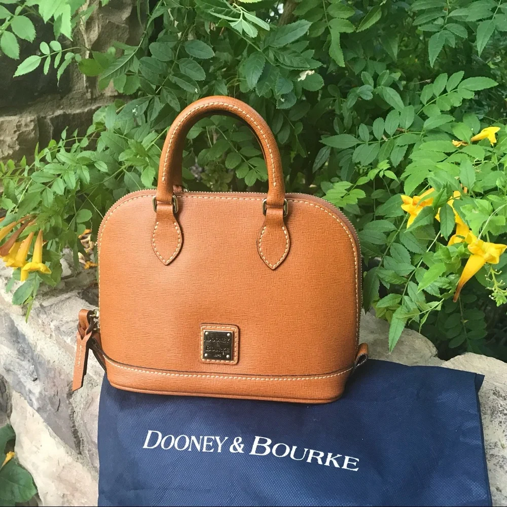 Dooney & Bourke Camel Leather Mini crossbody Bag - Picture 11 of 13